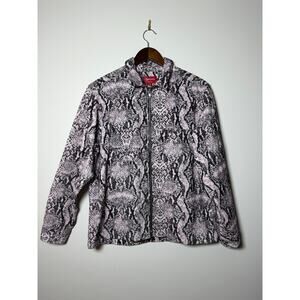 Supreme Snakeskin Corduroy Zip Up Shirt